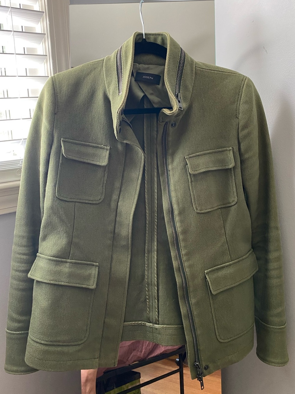 Joseph Olive Green Structured Field Jacket